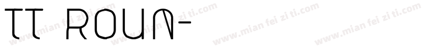 TT Roun字体转换